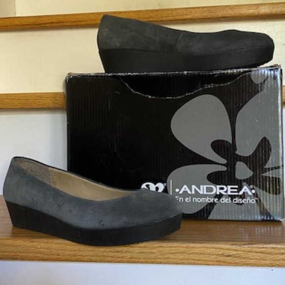 Low Heal Suede Wedges - Picture 5 of 5